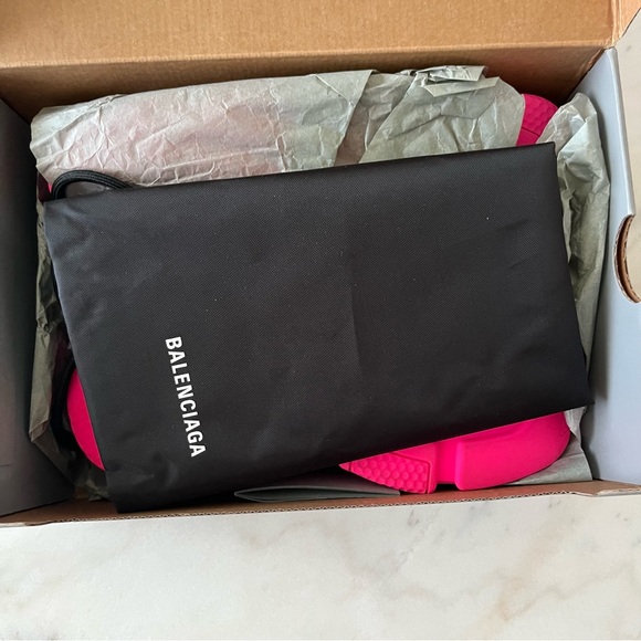 Balenciaga Speed Knit Mule Slip On Sneaker Hot Pink 40 - Picture 11 of 13